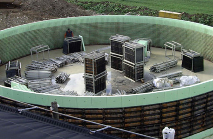 Izvedba gradnje - Betonski rezervoarji - WOLF Systembau