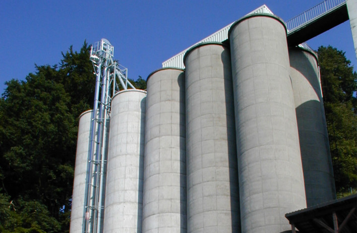 Silosi za žito - Agrarni stolpni silosi - WOLF Systembau